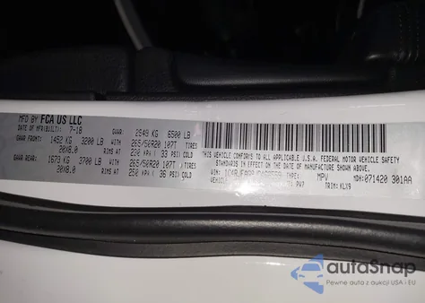 2018 Jeep Grand Cherokee Altitude 4X4 из США, поврежденный, VIN 1C4RJFAG9JC466559